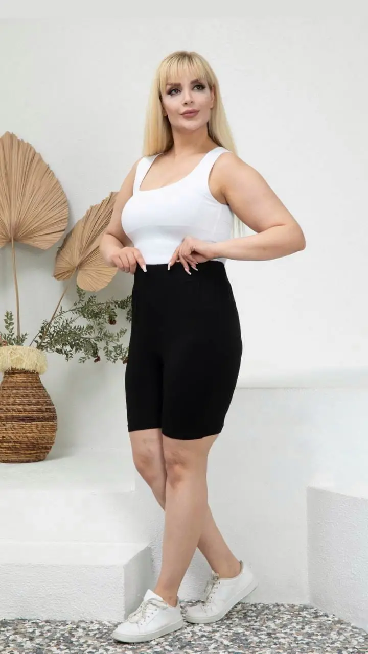 KADIN BÜYÜK BEDEN YÜKSEK BEL SPOR VİSKON TAYT