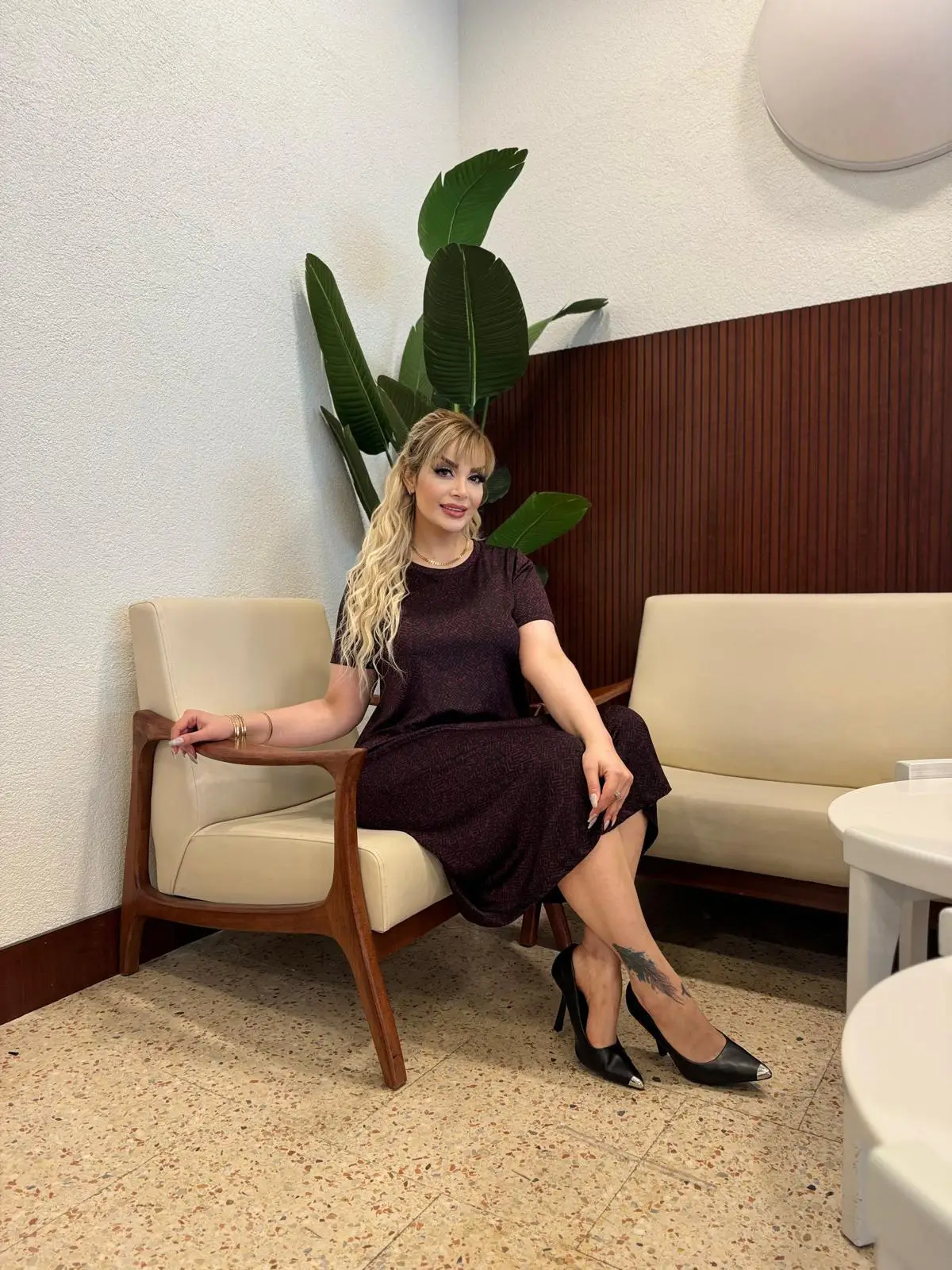 KADIN BÜYÜK BEDEN KISA KOL ESNEK KREP ELBİSE