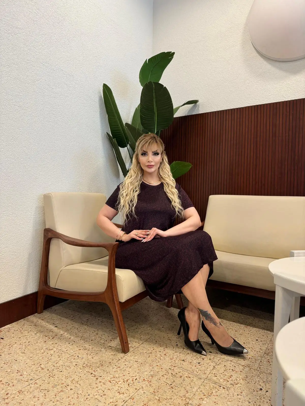 KADIN BÜYÜK BEDEN KISA KOL ESNEK KREP ELBİSE