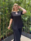 KADIN BÜYÜK BEDEN CEPLİ BİYELİ DAMLA DETAY LİKRALI VİSKON TAKIM