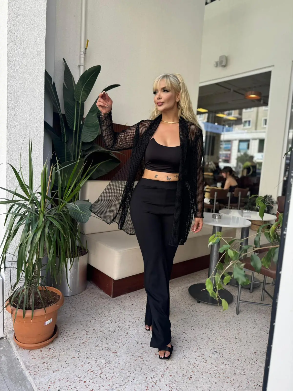 KADIN BÜYÜK BEDEN SALAŞ FİLE HIRKA