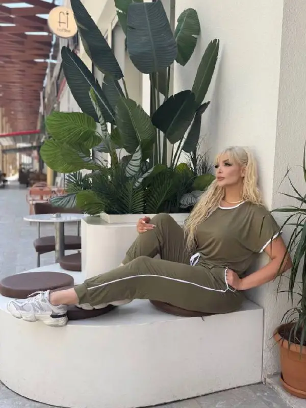 KADIN BÜYÜK BEDEN PAÇA MANŞETLİ CEPLİ BİYE DETAY LİKRALI VİSKON TAKIM