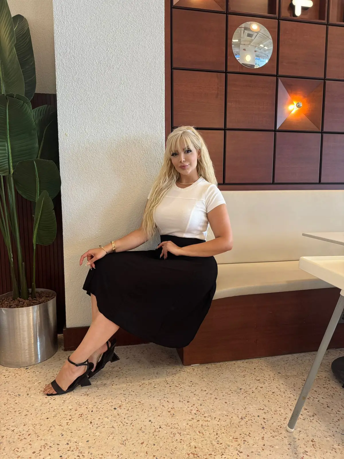 KADIN BÜYÜK BEDEN LİKRALI PARÇALI VİSKON ETEK