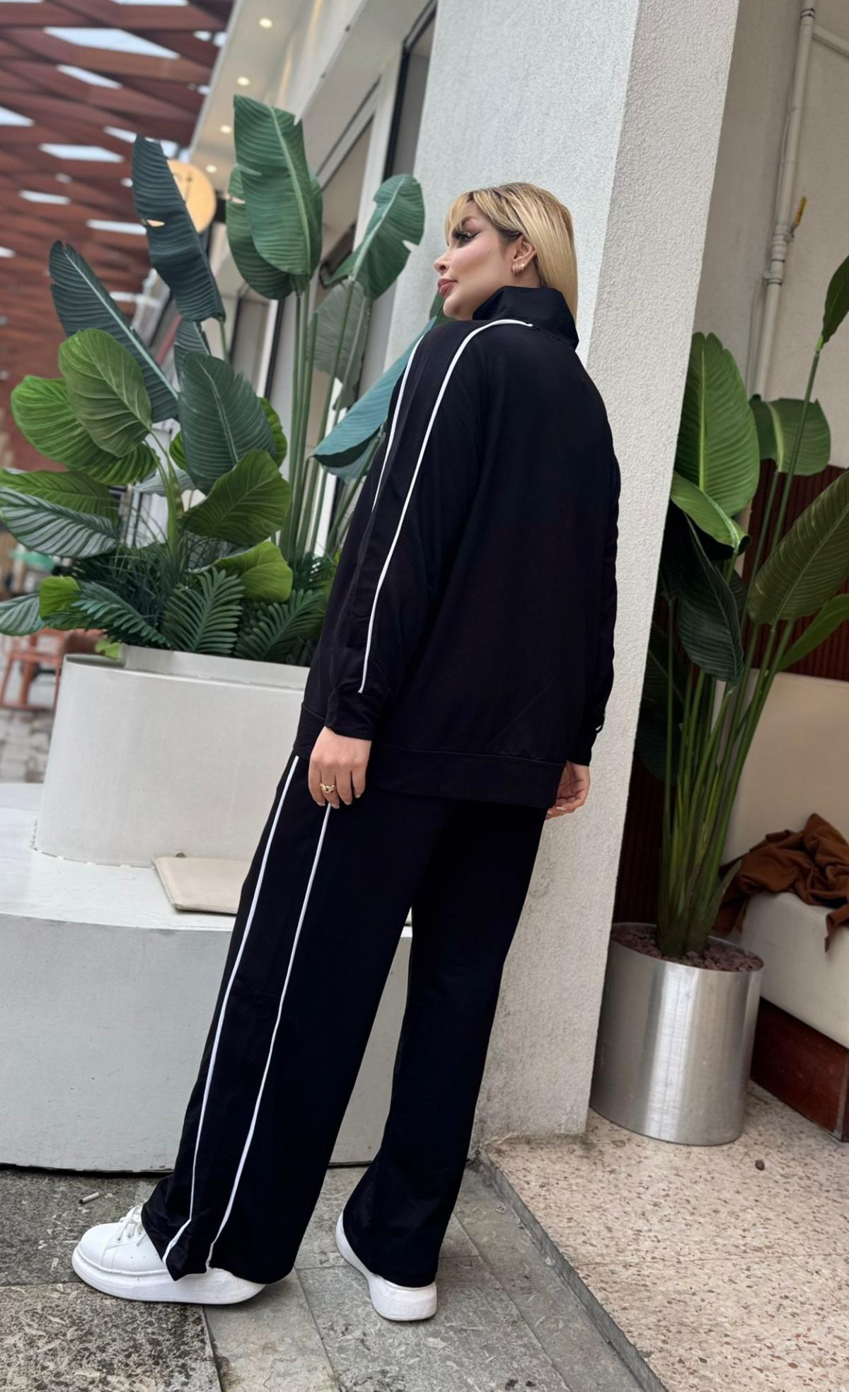 KADIN BÜYÜK BEDEN ÇİFT BİYE DETAY LİKRALI KRİSTAL İKİ İPLİK TAKIM