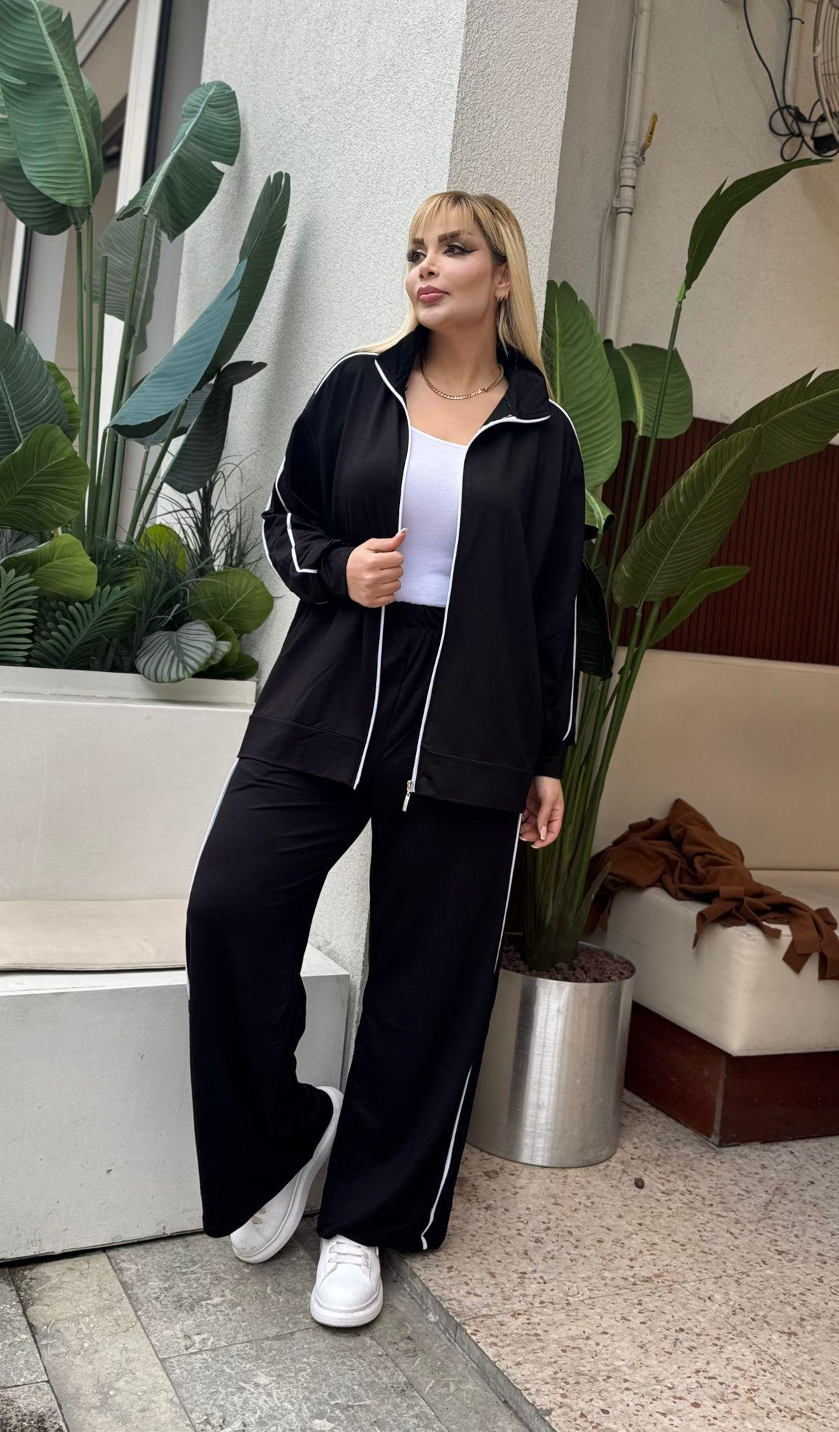 KADIN BÜYÜK BEDEN ÇİFT BİYE DETAY LİKRALI KRİSTAL İKİ İPLİK TAKIM