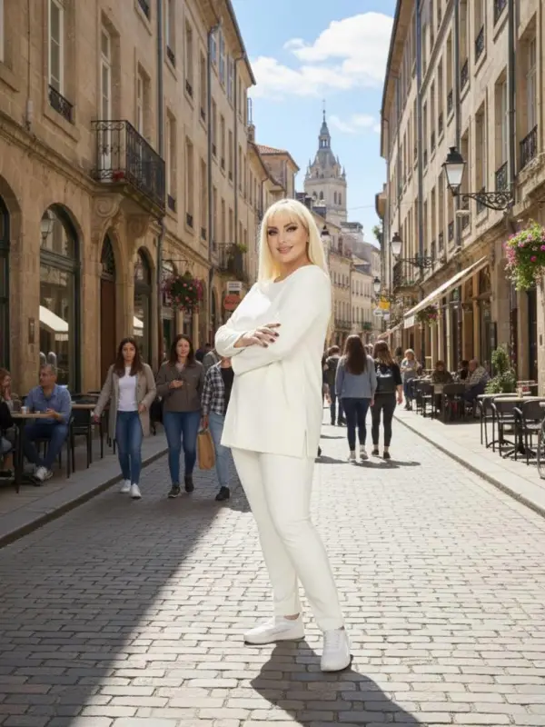  KADIN BÜYÜK BEDEN GOLD KABARTMALI LİKRALI İKİ İPLİK TAKIM